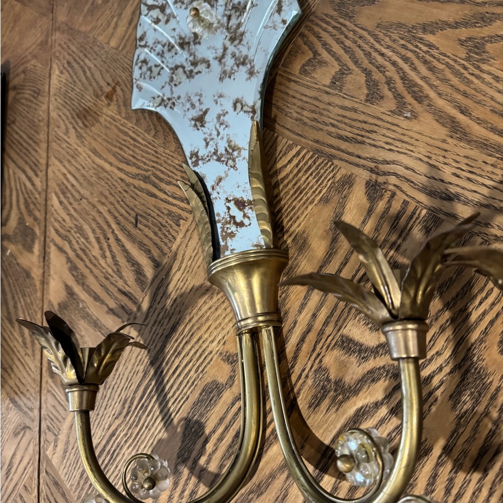 Vintage Brass Wall Sconces - Picture 9 of 10